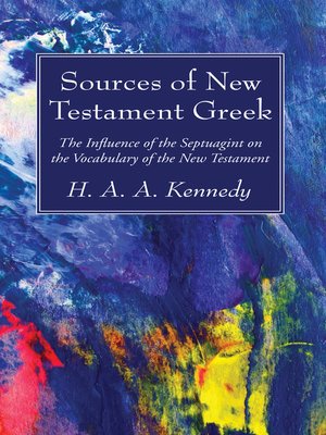 cover image of Sources of New Testament Greek